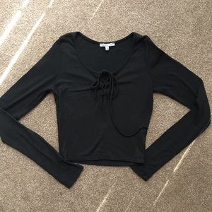 Long sleeve crop top